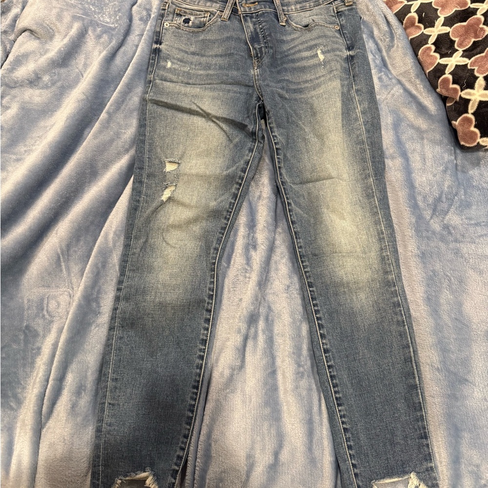 Women's Lucky Brand Distressed Blue Jeans